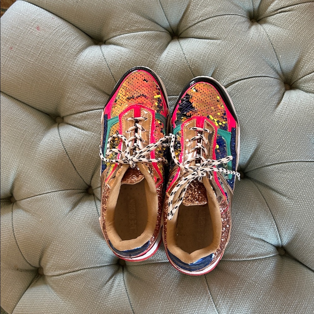 Multicolor Sequined Chunky Sneakers - Picture 7 of 7